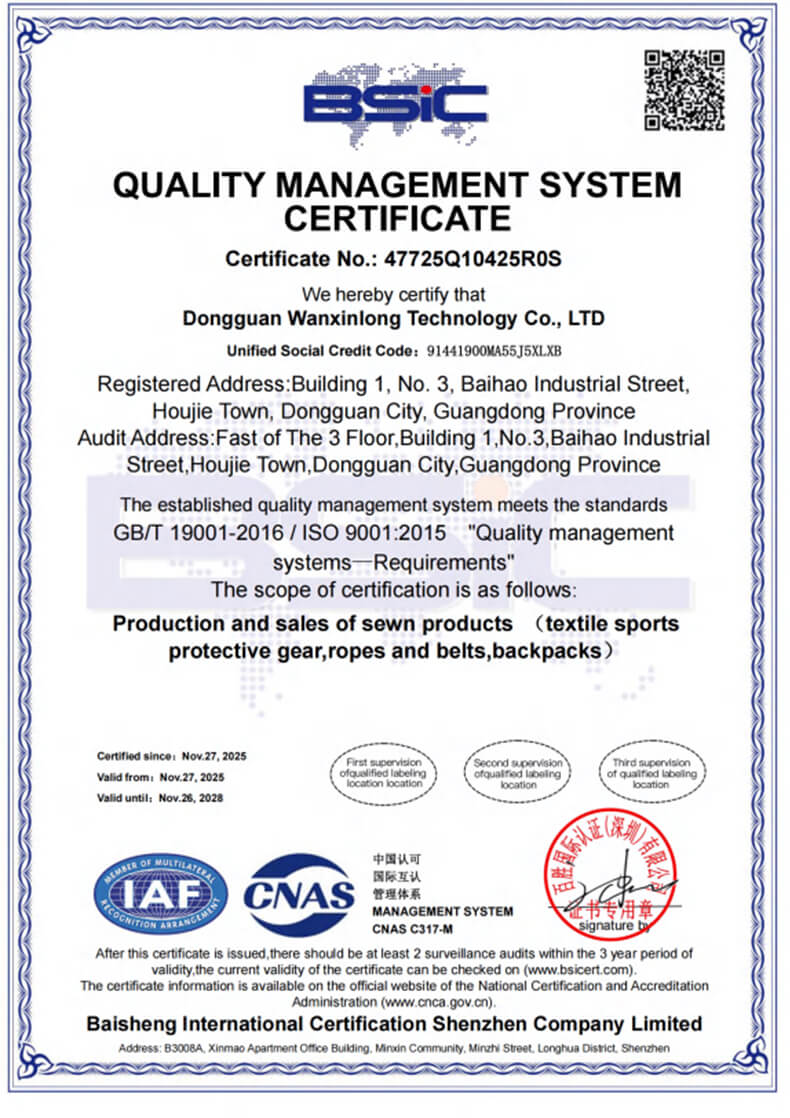 Quality Management Systemcertificate